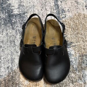 Birkenstock Black Slip-On Clog Shoes